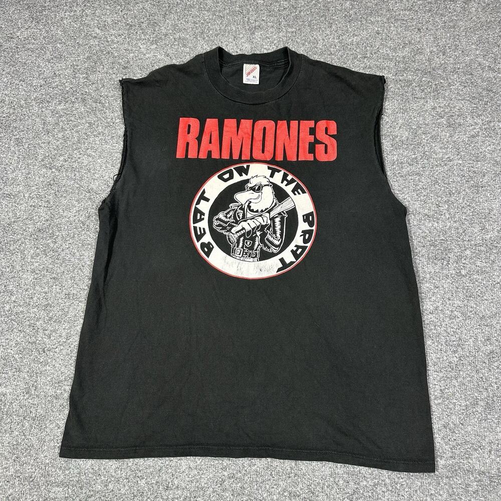 Vintage Ramones Beat on the Brat Tour Shirt XL Black 1996 USA